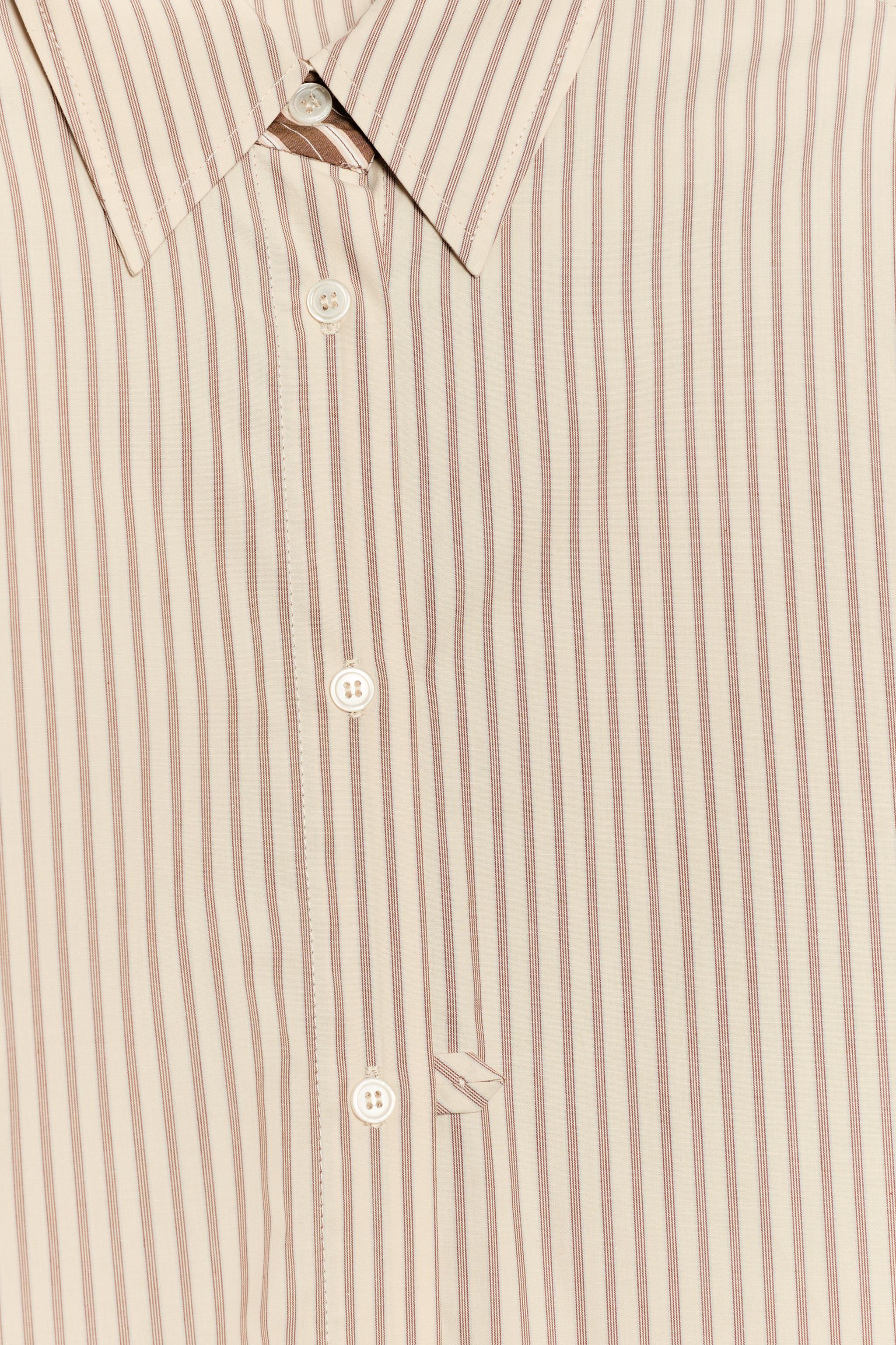 CHEMISE OVERSIZE EN POPELINE À RAYURES